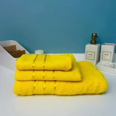 Полотенце махровое 30*50см «Comfort» цвет канареечный 03-010, плотность 300гр/м2 TJ