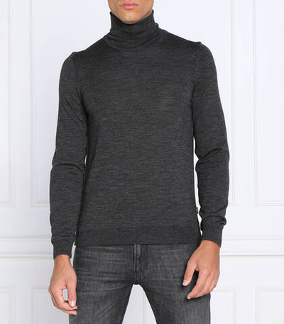 Хлопковый гольф musso-p BOSS BLACK - графитовый(50468262)