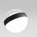 5075/12L L-VISION ODL24 511 черный/прозрачн./молочный/металл/акрил Подвес LED 12W 4000K 600лм RONI