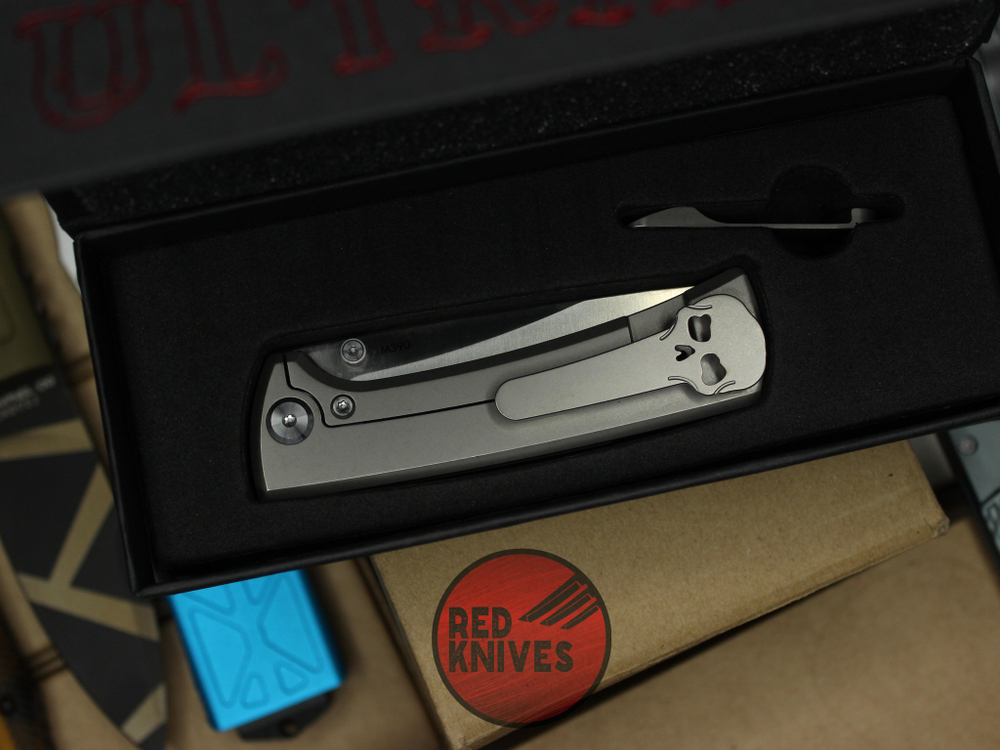 Нож Chaves Knives Scapegoat Street - рукоять титан + чёйл