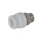 Муфта PP-R комбинированная разъемная белая Дн 20х1/2" НР для радиатора VALFEX 10159020