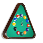 Часы Треугольник ясень/сукно