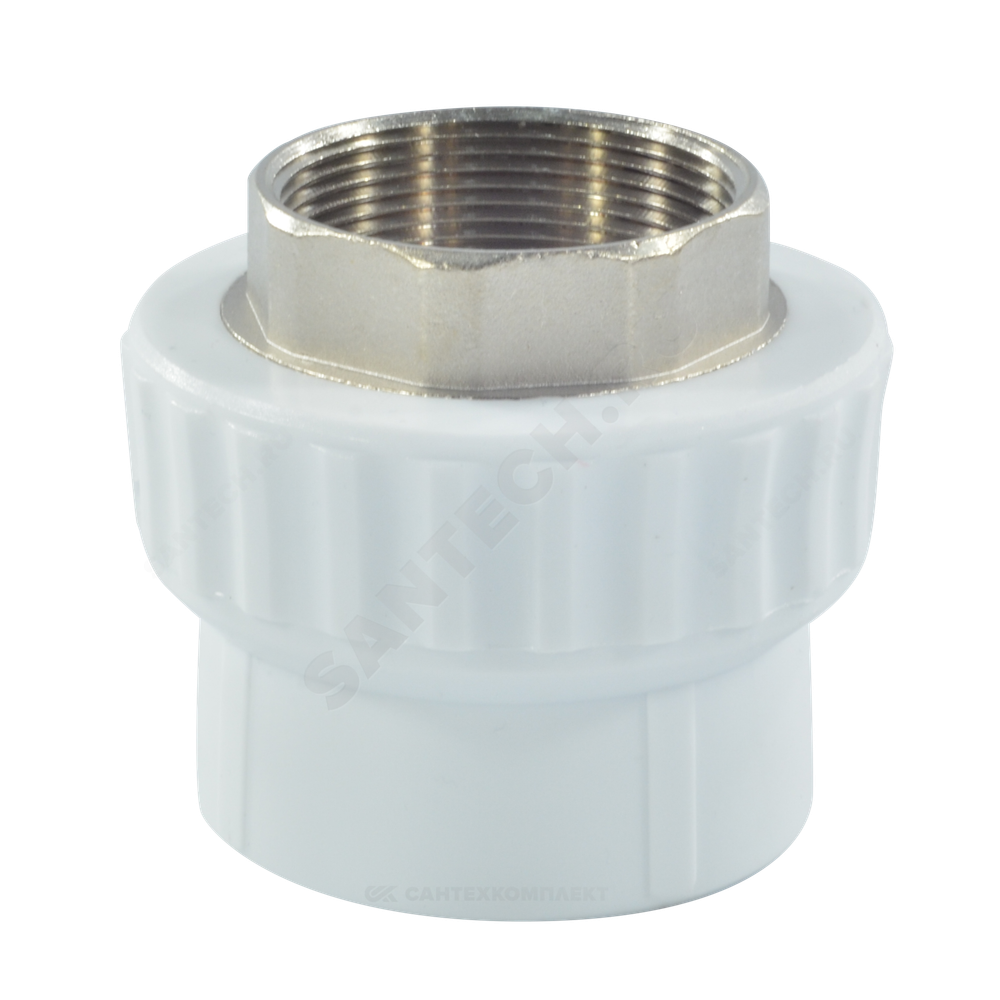 Муфта PP-R комбинированная белая Дн 50х2" ВР под ключ VALFEX 10134150