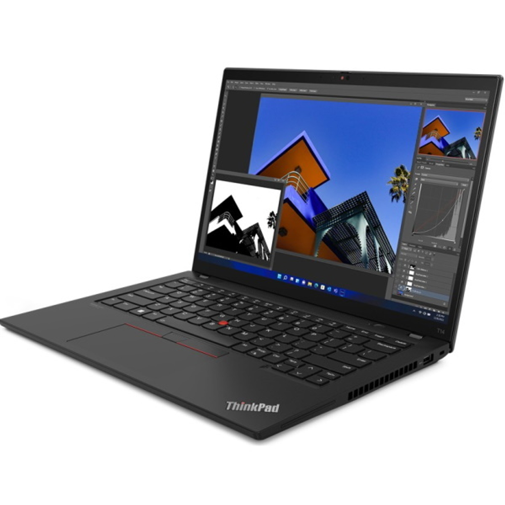 Ноутбук Lenovo ThinkPad T14 G3 14" WUXGA (1920x1200) IPS 300N, i5-1235U, 2x8GB DDR4 3200,512GB SSD M.2, Intel Iris Xe, WiFi 6,BT,FPR,TPM2,IR&FHD Cam,52.5Wh,65W USB-C,KB ENG/RUS,Win11DGWin10P 21AH00BPUS