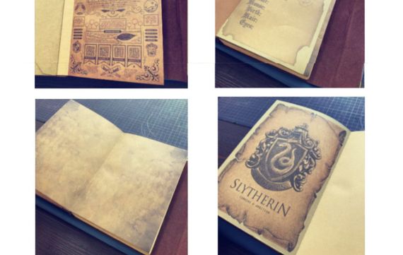 Harry Potter Magic Notebook vintage Hufflepuf A4