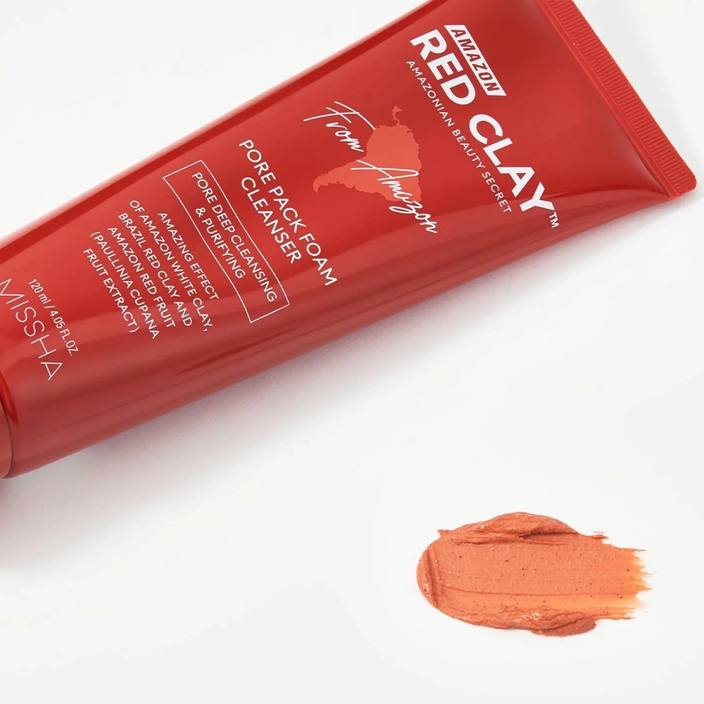 Amazon Red Clay™ Pore Pack Foam Cleanser, Глиняная пенка-маска для очищения 120мл (до 10.02.28)