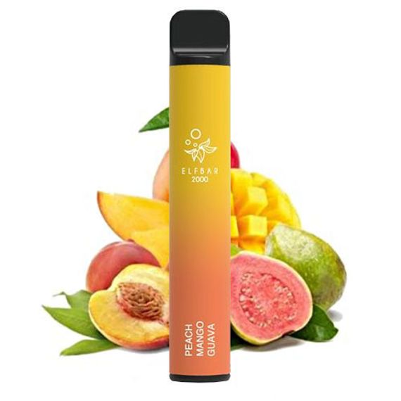 Elf Bar 2000 - Peach Mango Guava (5% nic)