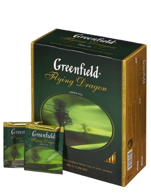 ГРИНФИЛД Флаинг Драгон (Greenfield - Flying Dragon) зеленый, 100пак/1шт