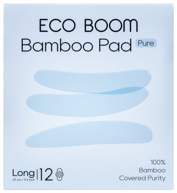 Бамбуковые гигиенические прокладки 290 мм 12шт/уп (ECO BOOM)