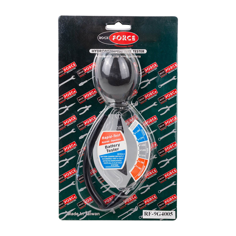 Ареометр для электролита со шкалой, в блистере RockForce##Rock FORCE RF-9G4005(68104)