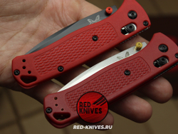 Нож Benchmade 535 Bugout - нейлон бургунди, сатин клинок RK/Н125