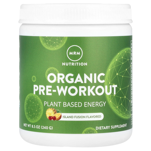 MRM Nutrition, Органическое средство перед тренировкой, островной фьюжн, 8,5 унций (240 г)