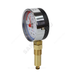 Термоманометр МД04 радиальный Дк80 0-1,0 МПа L=40мм G1/4" 120С с переходником на G1/2" ЭКОМЕРА МД04-80-G-1МПа-120-L-40-РИ