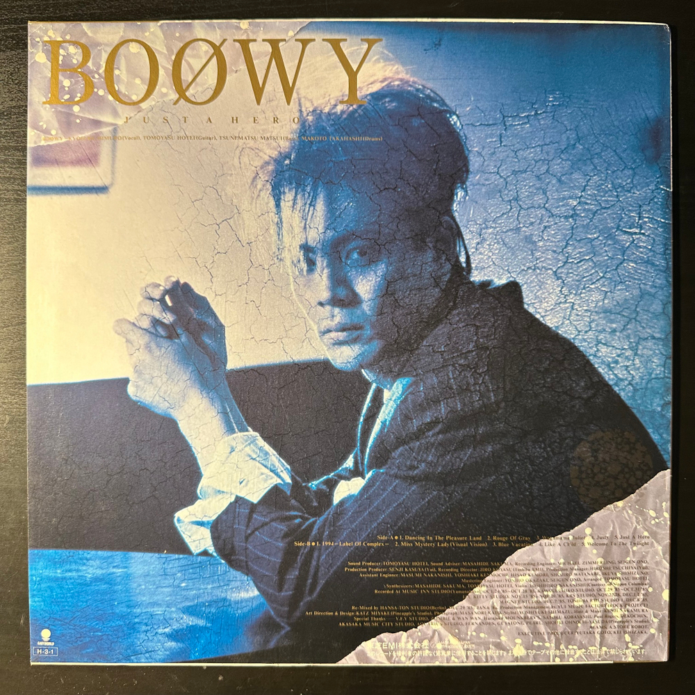 Boowy ‎– Just A Hero (Япония 1986г.)