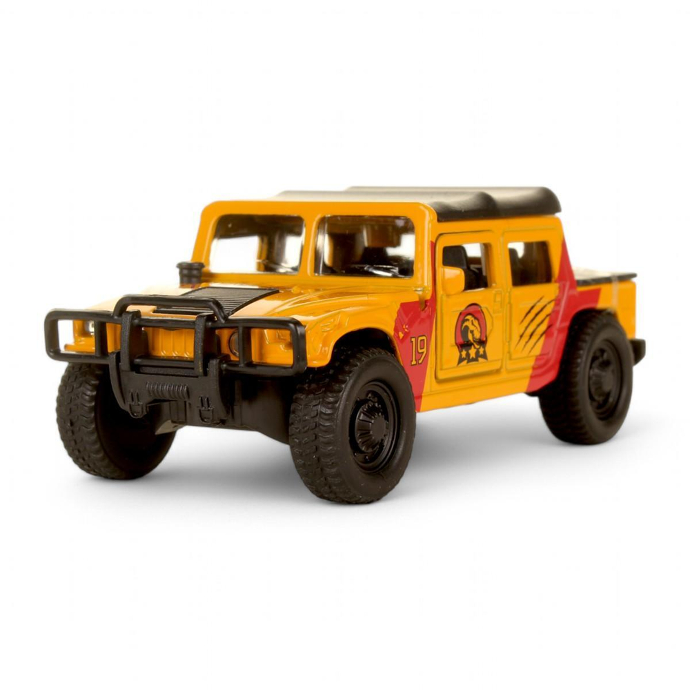 Модель ин. мет. "Hummer Пикап" 12см, двери, окрас динозавр, коробка SB-18-09-H1-DINO(WB) (Технопарк)
