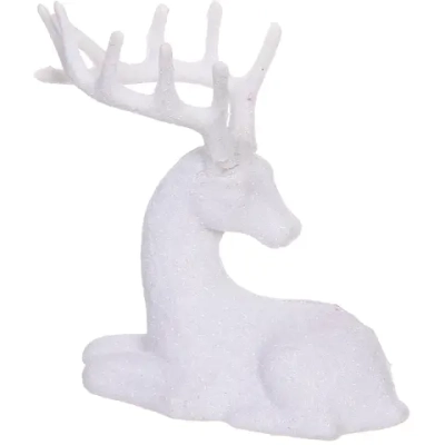 Фигурка новогодняя «Милый олень» 8.5*3.5*10 см, Белый