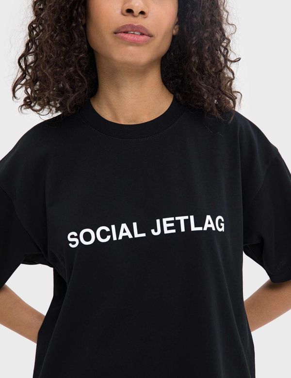 Футболка SOCIAL JETLAG SS22 Черная - фото 10