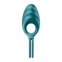 Зеленое эрекционное лассо 2,5см с вибрацией Satisfyer Swordsman Green