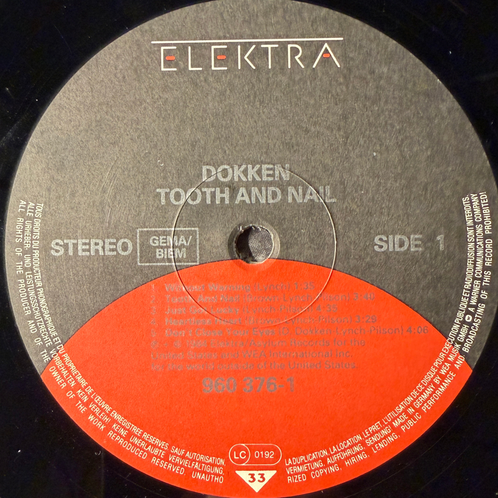 Dokken – Tooth And Nail (Германия 1984г.) Т