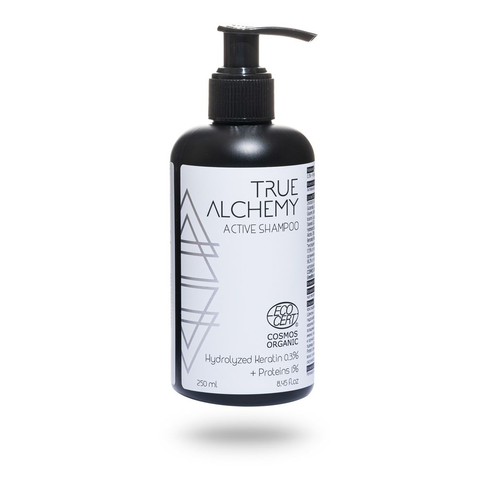 Active shampoo «Hydrolyzed Keratin 0.3% + Proteins 1%» 250 мл (TRUE ALCHEMY)