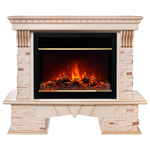 Каминокомплект Real Flame Sorento 25,5/26 WT с очагом Moonblaze Deluxe Brass