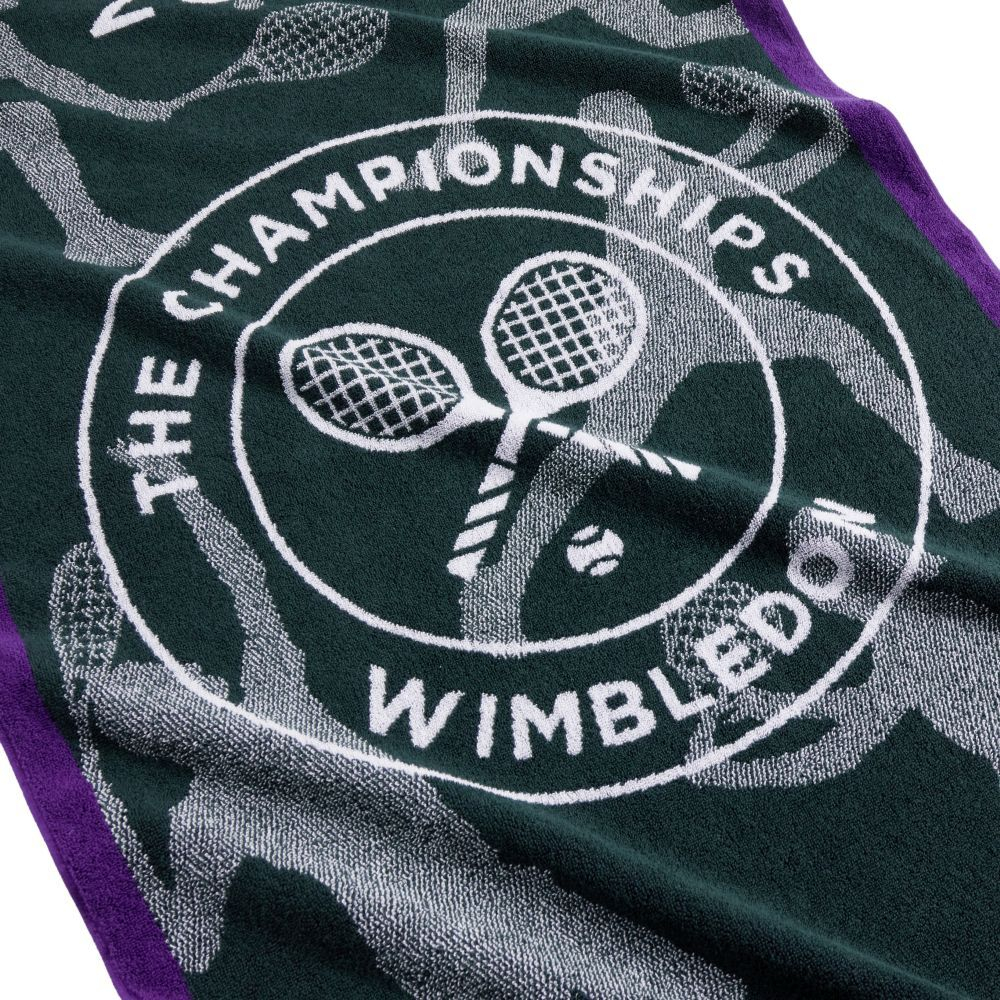 Полотенце теннисноеWimbledon Championship Towel 2024 - Фиолетовый, зеленый