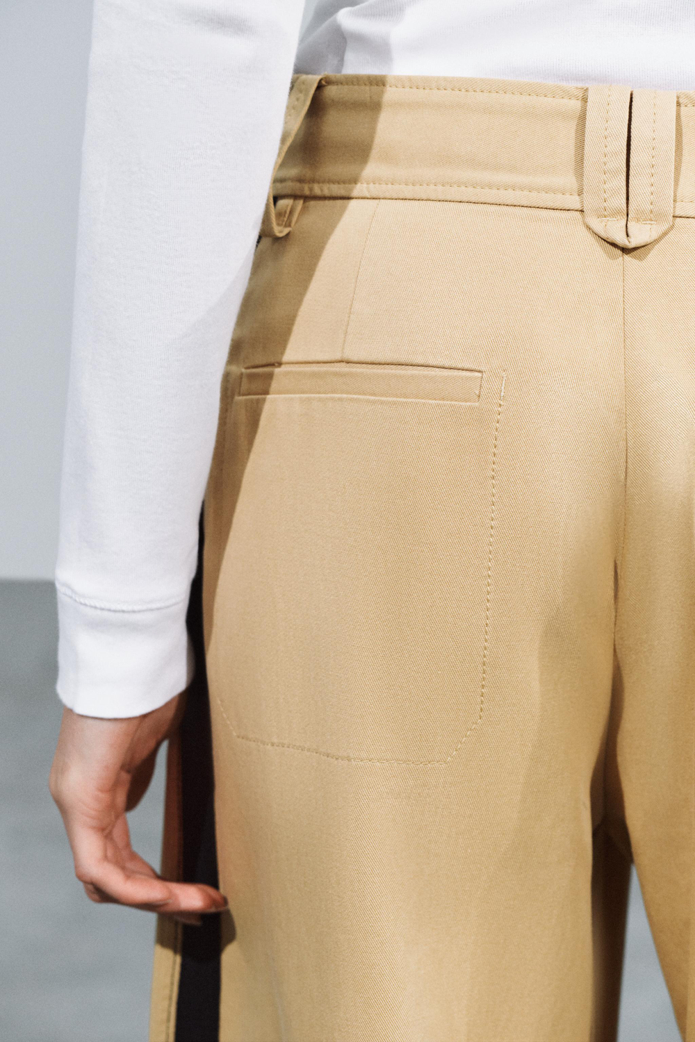 ШИРОКИЕ БРЮКИ BAGGY С ПОЛОСАМИ ПО БОКАМ — ZW COLLECTION — ZARA