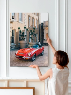 Картина "Jaguar E-Type", на стену для интерьера 50х70см 1шт.