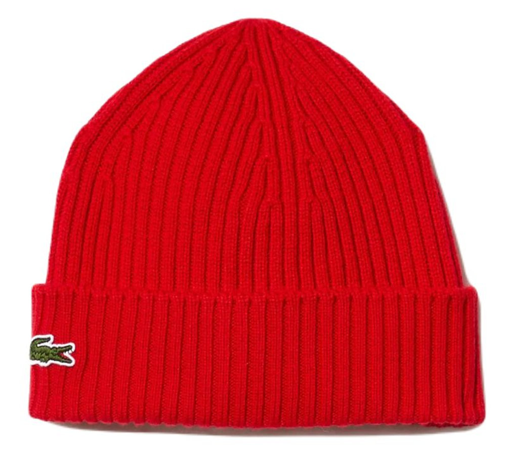 Шапка зимняя Lacoste Unisex Ribbed Wool