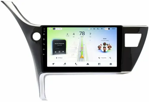 Магнитола для Toyota Corolla E180 2016-2019 (Китай) - Teyes CC4L монитор 10.1" IPS, Android 14, Быстрая, Snapdragon 662, CarPlay, 4G SIM-слот