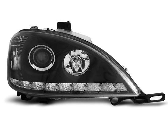 Передние фары Mercedes ML W163 daylight black