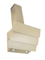 Вытяжка кухонная MACBI MТG60TL (IVORY) бежевый, D150мм, 1100м3/ч, наклонная, мотор 230Ватт, стекло 60см, сенсорное управл.