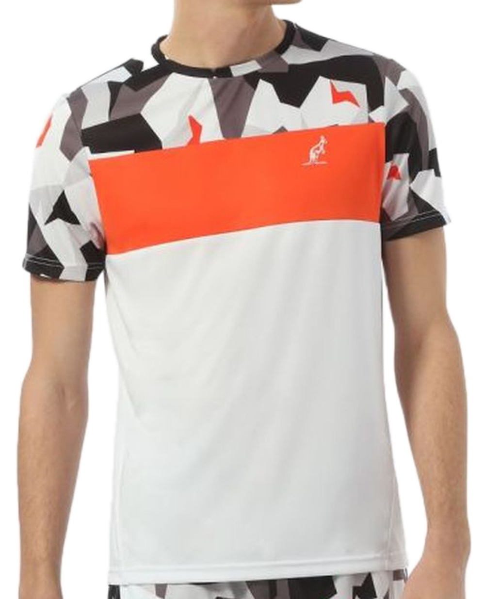 Мужская теннисная футболка Australian T-Shirt Ace Camo Print M - bianco