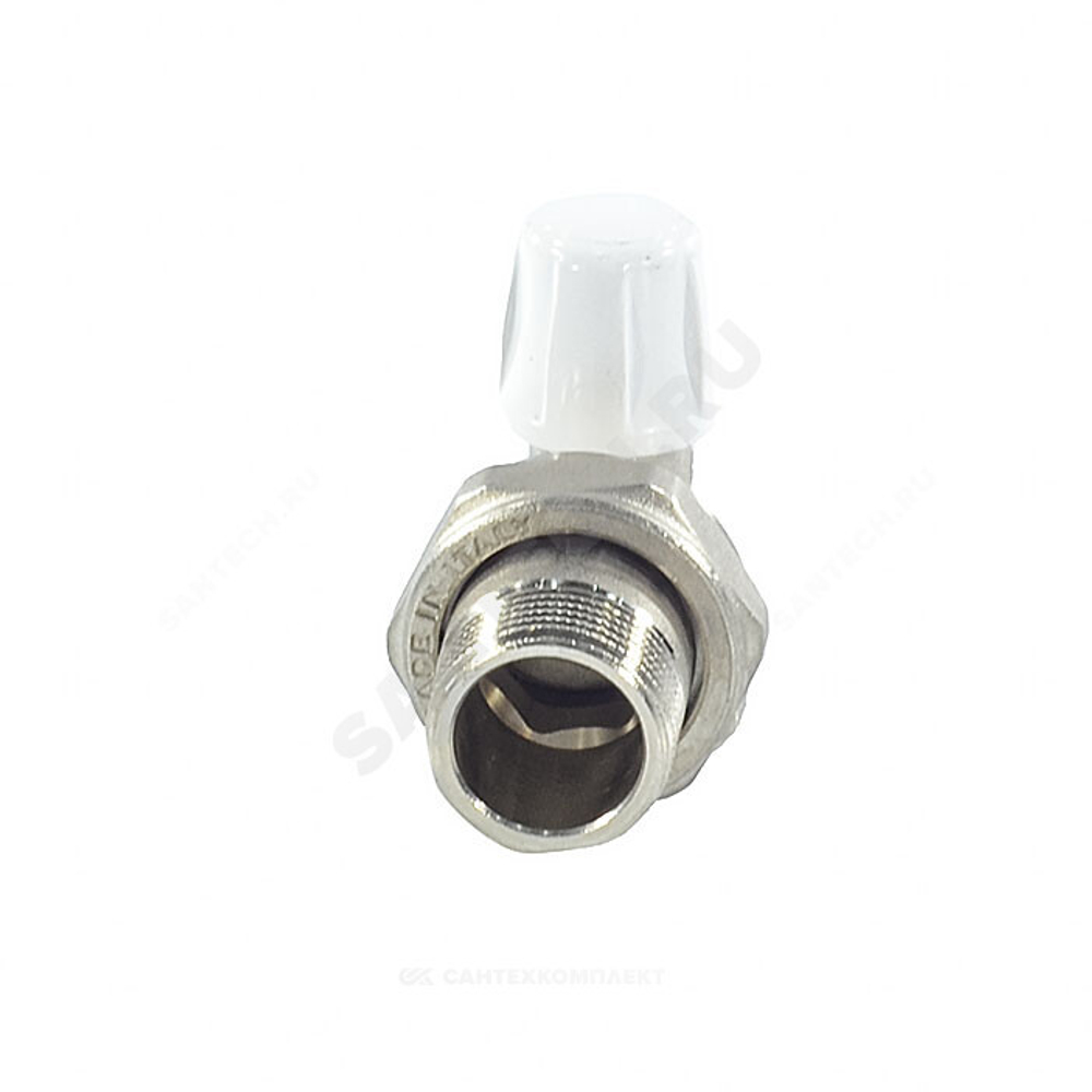 Клапан запорный Ду 15 Ру10 ВР угловой штуцер без уплотнения 805 Icma 82805AD06