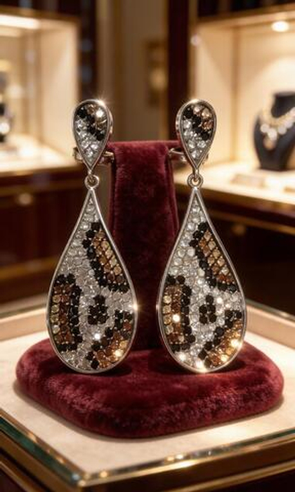 Ювелирные серьги из серебра 925 пробы