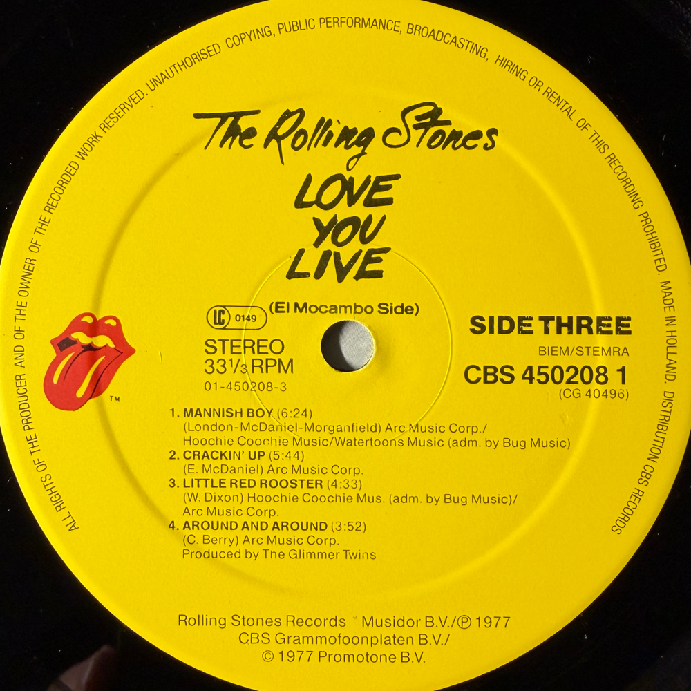 The Rolling Stones - Love You Live 2LP (Европа)