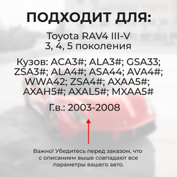 Натяжители пружин стеклоочистителей Toyota RAV4 (III-V) [Кузов: ACA3#, ALA3#, GSA33, ZSA3#, ALA4#, ASA44, AVA4#, WWA42, ZSA4#, AXAA5#, AXAH5#, AXAL5#, MXAA5#] 2005-2023 (ND1)