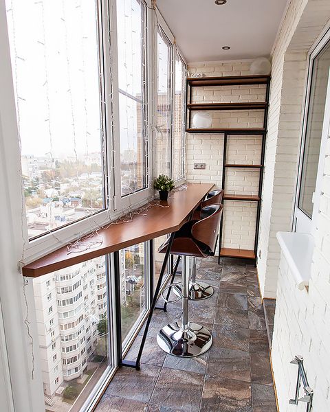 Мебель LOFT на балкон: стеллаж и барная стойка Мебель LOFT на балкон: стеллаж и барная стойка