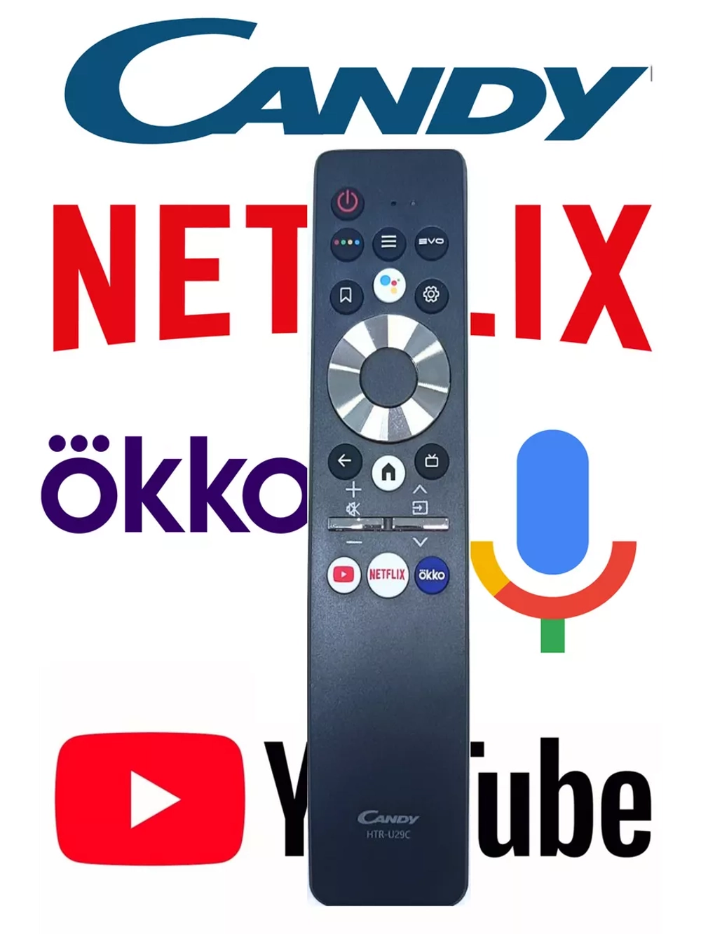 Пульт для телевизора Haier 0530069334 (HTR-U29C candy, 0530067662, 0530069587) 0530069334