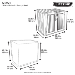 Ящик пластиковый LifeTime WoodLook 1380 л
