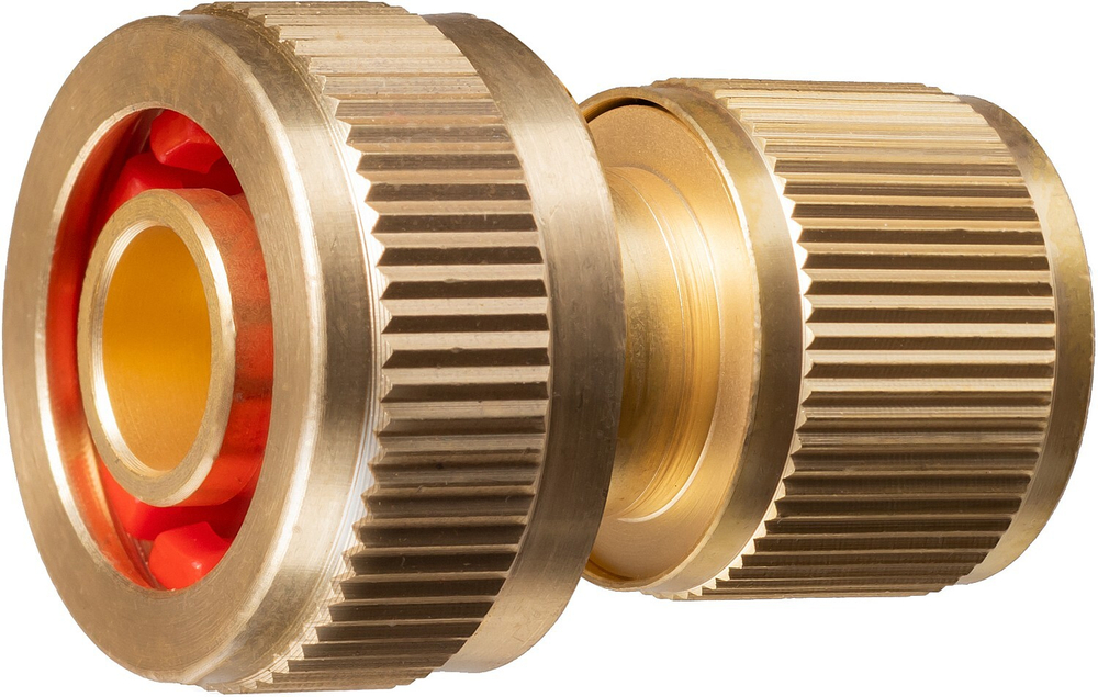 GRINDA BC-34A, 3/4″, для шланга, с автостопом, из латуни, быстросъёмный соединитель, PROLine (8-426130)