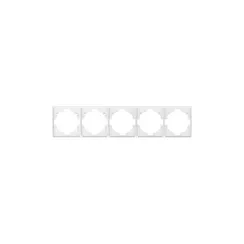 Рамка на 5 постов KRANZ Miele Round Перламутр KR-78-0755-1