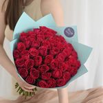 Розы кения розовые (Premium) 51 шт – розы с доставкой по городу Южно-Сахалинску, магазине цветов FloArt