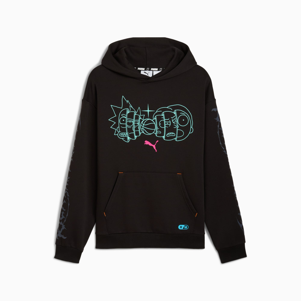 PUMA X RICK AND MORTY ТОЛСТОВКА, ЧЕРНЫЙ
