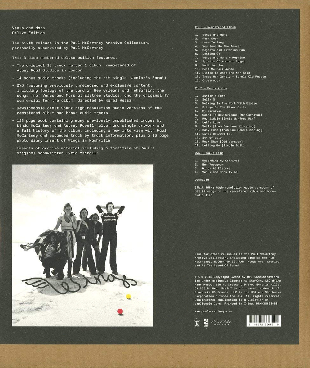 Paul McCartney & Wings / Venus And Mars (Deluxe Edition)(2CD+DVD)