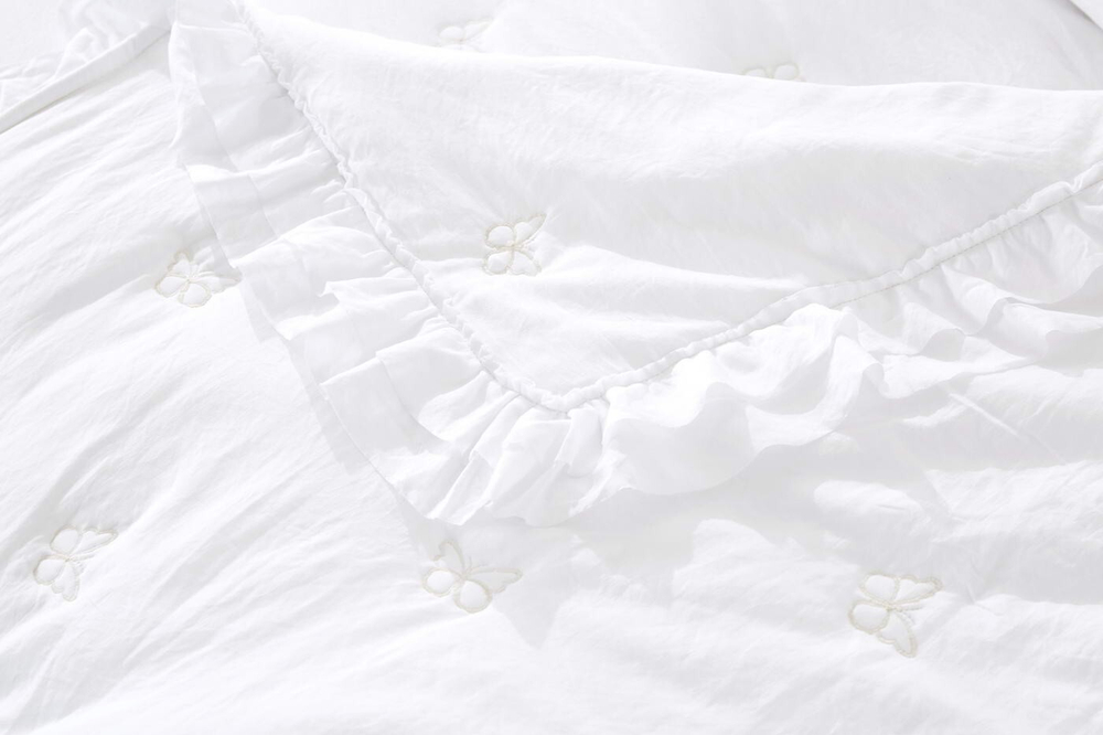 Покрывало 220х240 и 2 наволочки 50х70 Sofi De MarkO Ребека Белая