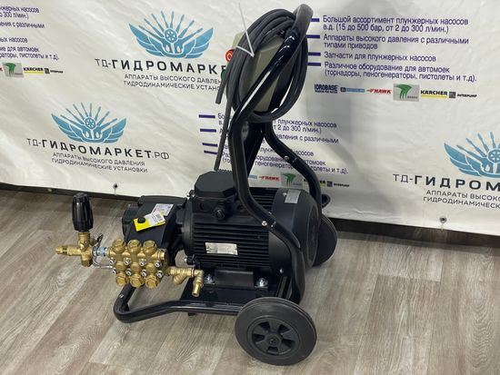 АВД GM Pump TK (15 л/200 бар) Мобильная рама 2 колеса, 5.5 кВт bay pass вер- BASE