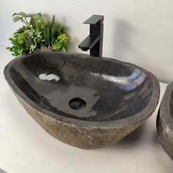 Раковина из речного камня ПАРА! RS-65478 55x36x15 0865