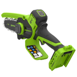 Цепная мини-пила аккумуляторная Greenworks CS2410A, 24V, 10см, c 1хАКБ 2Ач и ЗУ (CS2410AUA)