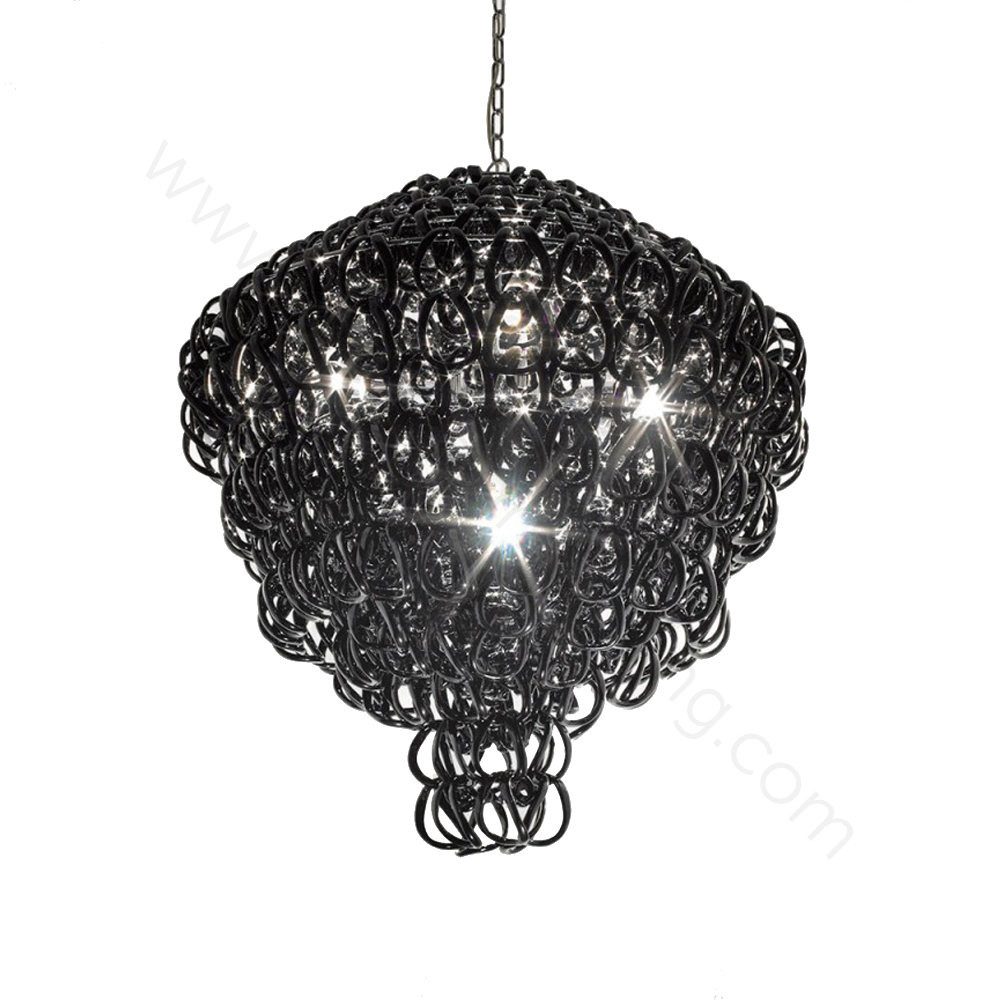 Pendant design lamp Giogali SP 80 A by Vistosi (Black)
